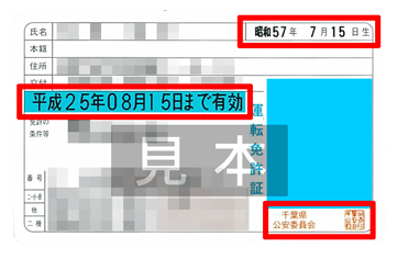 免許証